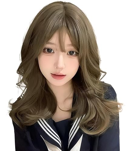 まるです。人毛ウィッグ　ウィッグ　パーマ　ミディアム　ロング Amazon.co.jp: ウィッグ セミロング パーマ ミディアム ロング カツラ